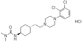 CAS 登录号：1083076-69-0, 卡利拉嗪盐酸盐